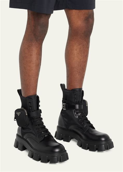 prada riding boots men|prada combat boots men.